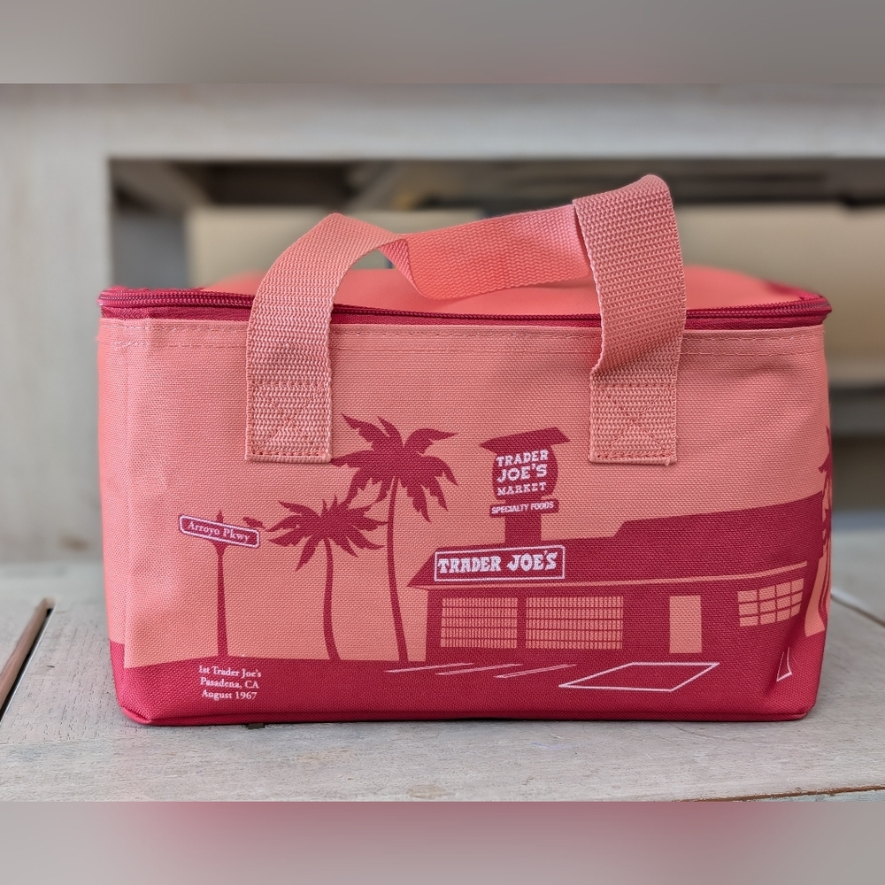 Trader Joe's Pink Insulated Tote Bag